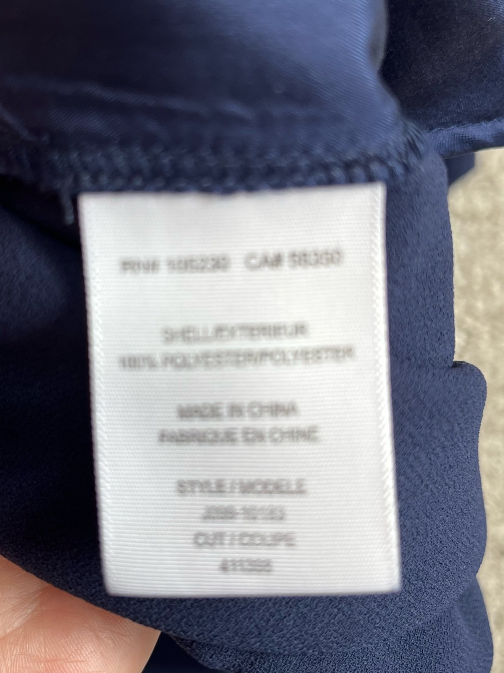 Joie Mariner Crepe Dressy Jogger Pant in Navy XS - Picture 5 of 5